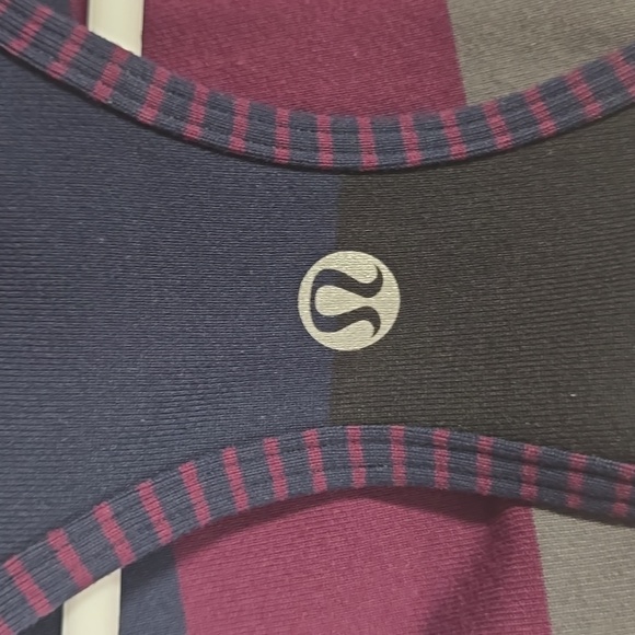 EUC 💎 Lululemon Pow Stripe Angel Wing Cool Racerback  Size 4 - Picture 9 of 9